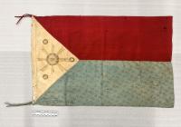 A flag of the Philippines, captured by the Americans during the first battle of Santa Cruz. Laguna in 1899. Photo by Gabbie Mangaser