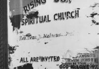 Photo of "Rising Sun" storefront church