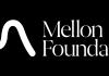 On a black background in white text reads Mellon Foundation with its logo to the left